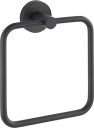 [78224] Bosio handdoekring RVS zwart mat