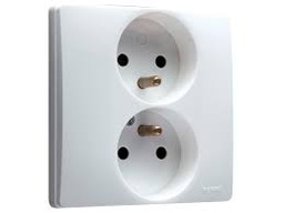 [78728] Legrand Niloe stopcontact 2x 2P+A wit