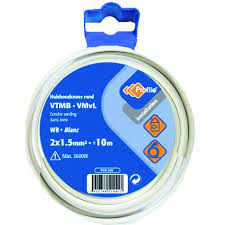 [78955] Profile VTMB kabel 2x 1.5 mm² wit 10m