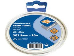 [81611] VTMB kabel 3G2.5 wit 10m