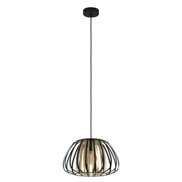 [82825] Eglo Encinitos hanglamp 375mm 1x E27 zwart/goud