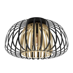 [82827] Eglo Encinitos plafondlamp E27 zwart/goud