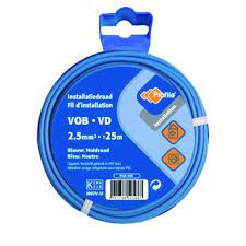 [10071] Profile VOB kabel 2.5mm² blauw 25m