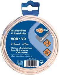 [10074] Profile VOB 2.5mm² wit 25m