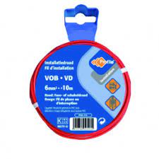 [10091] VOB 6MM ROOD 10M BLISTER